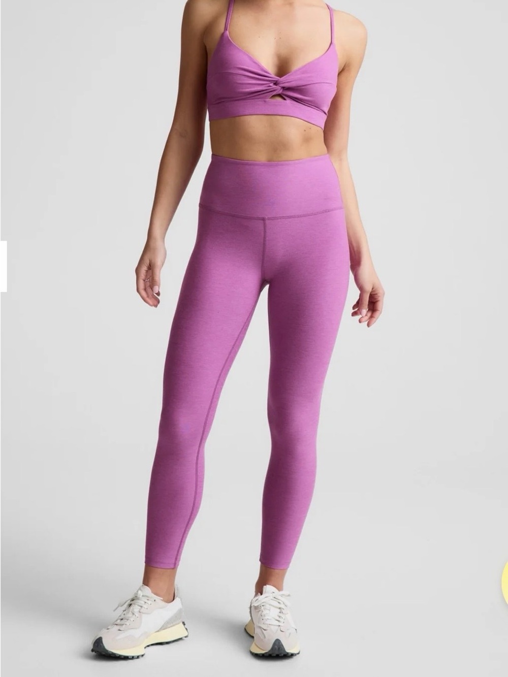 Beyond Yoga Caught in the Midi Purple Spacedye Leggings